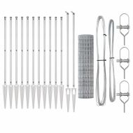 Ограда с пост Сребрист 1,2 x 25 m Стомана