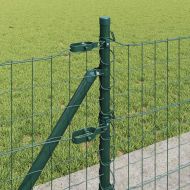 Ограда с пост Зелен 0,4 x 10 м Стомана и PVC