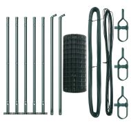 Ограда с пост Зелен 0,4 x 10 м Стомана и PVC