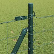 Ограда с пост Зелен 1 x 25 m Стомана и PVC