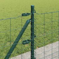 Ограда с пост Зелен 0,6 x 25 м Стомана и PVC