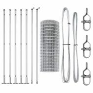 Ограда с пост Сребрист 1,4 x 10 m Стомана