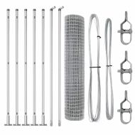 Ограда с пост Сребрист 1,6 x 10 m Стомана