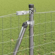 Ограда с пост Сребрист 1,2 x 10 m Стомана