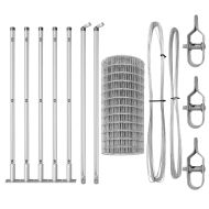 Ограда с пост Сребрист 0,4 x 10 м Стомана