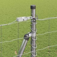 Ограда с пост Сребрист 1,4 x 10 m Стомана