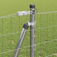 Ограда с пост Сребрист 1,2 x 25 m Стомана