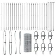 Ограда с пост Сребрист 0,4 x 50 м Стомана