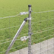 Ограда с пост Сребрист 0,4 x 50 м Стомана