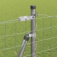 Ограда с пост Сребрист 1,4 x 10 m Стомана