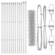 Стълб за ограда. Сребрист 25 x 1,2 м (мрежа 60 x 60 мм) Стомана