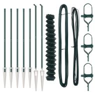 Стълб за ограда. Зелен 10 x 1,5 м (мрежа 40 x 40 мм)