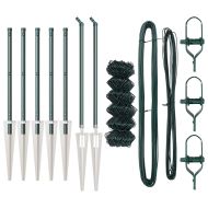 Стълб за ограда. Зелен 10 x 0,8 м (мрежа 60 x 60 мм)