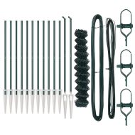 Стълб за ограда. Зелен 1 x 25 м (60 x 60 мм мрежа) Стомана