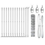 Стълб за ограда. Галванизирана 25 x 0,8 m Стомана