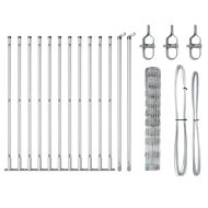 Стълб за ограда. Галванизирана 25 x 1 m Стомана