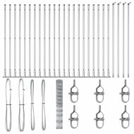 Стълб за ограда. Галванизирана 50 x 1,4 м Стомана