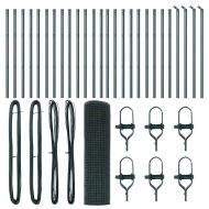 Стълб за ограда. Зелен 50 x 0,6 м (16 x 16 мм мрежа)