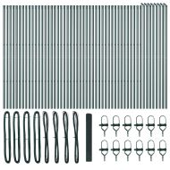 Стълб за ограда. Зелен 100 x 1 м (12 x 12 мм мрежа)