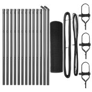 Стълб за ограда. Сив 25 x 0,6 м (12 x 12 мм мрежа)