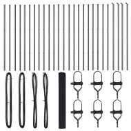 Стълб за ограда. Сив