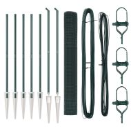 Стълб за ограда. Зелен 10 x 1,4 м (19 x 19 мм мрежа)