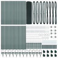 Стълб за ограда. Зелен 100 x 1 м (12 x 12 мм мрежа)