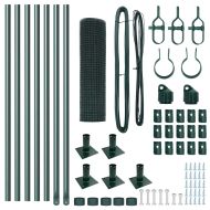 Стълб за ограда. Зелен 10 x 0,5 м (мрежа 25 x 25 мм) Стомана