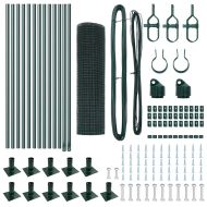 Стълб за ограда. Зелен 25 x 0,6 м (12 x 12 мм мрежа)