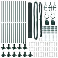 Стълб за ограда. Зелен 25 x 1,2 м (19 x 19 мм мрежа)