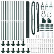 Стълб за ограда. Зелен 25 x 1,6 м (12 x 12 мм мрежа)