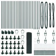 Стълб за ограда. Зелен 50 x 1 м (25 x 25 мм мрежа)