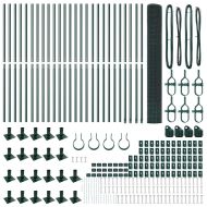 Стълб за ограда. Зелен 50 x 1,2 м (12 x 12 мм мрежа)