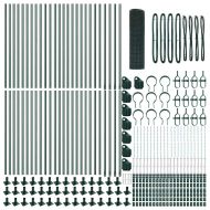 Стълб за ограда. Зелен 100 x 0,8 м (25 x 25 мм мрежа)