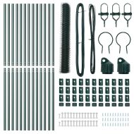 Стълб за ограда. Зелен 25 x 1 м (мрежа 36 мм) Стомана