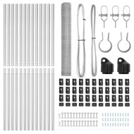 Стълб за ограда. Сребрист