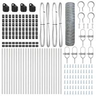 Стълб за ограда. Сребрист