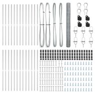 Стълб за ограда. Сребрист 50 x 1,5 м (36 мм мрежа) Стомана