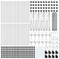 Стълб за ограда. Сребрист 100 x 0,8 м (13 мм мрежа) Стомана
