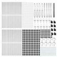 Стълб за ограда. Сребрист 100 x 1,2 м (36 мм мрежа) Стомана