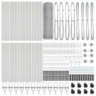 Стълб за ограда. Сребрист 100 x 1,2 м (25 мм мрежа) Стомана