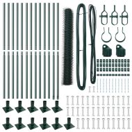 Стълб за ограда. Зелен 25 x 1 м (мрежа 36 мм) Стомана