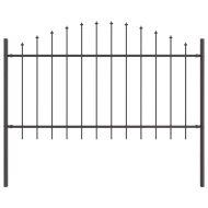 Градска ограда 6 pcs Сив 170 x 140 см Прахово боядисана стомана