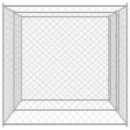Клетка за куче Сребрист 400 x 200 x 200 см