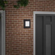 Външна стенна лампа Черно 23.5 x 9 x 26 см