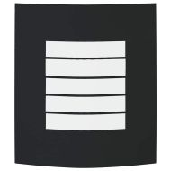 Външна стенна лампа 2 pcs Черно 23.5 x 9 x 26 см