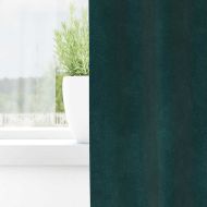Затъмняващи завеси 2 pcs Тъмен зелен 140 x 260 cm Кадифе