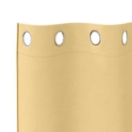 Завеси за затъмняване с пръстени 2 pcs Бежово 260 x 140 см