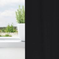 Завеси за затъмняване с пръстени 2 pcs Черно 260 x 140 см