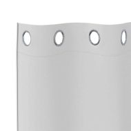 Завеси за затъмняване с пръстени 2 pcs Светло Сиво 225 x 140 см